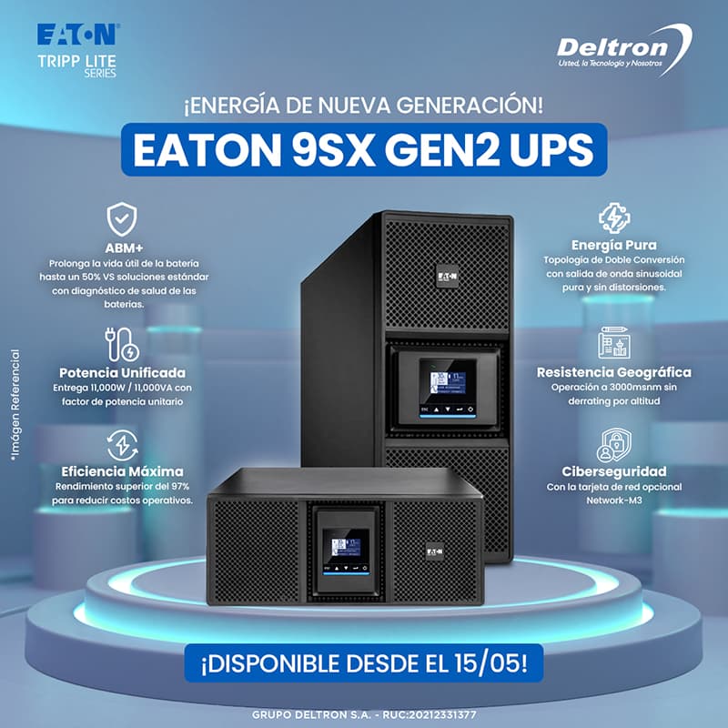 Eaton 9SX 11000I RT4U G2 - EATON con Garantía Oficial Perú