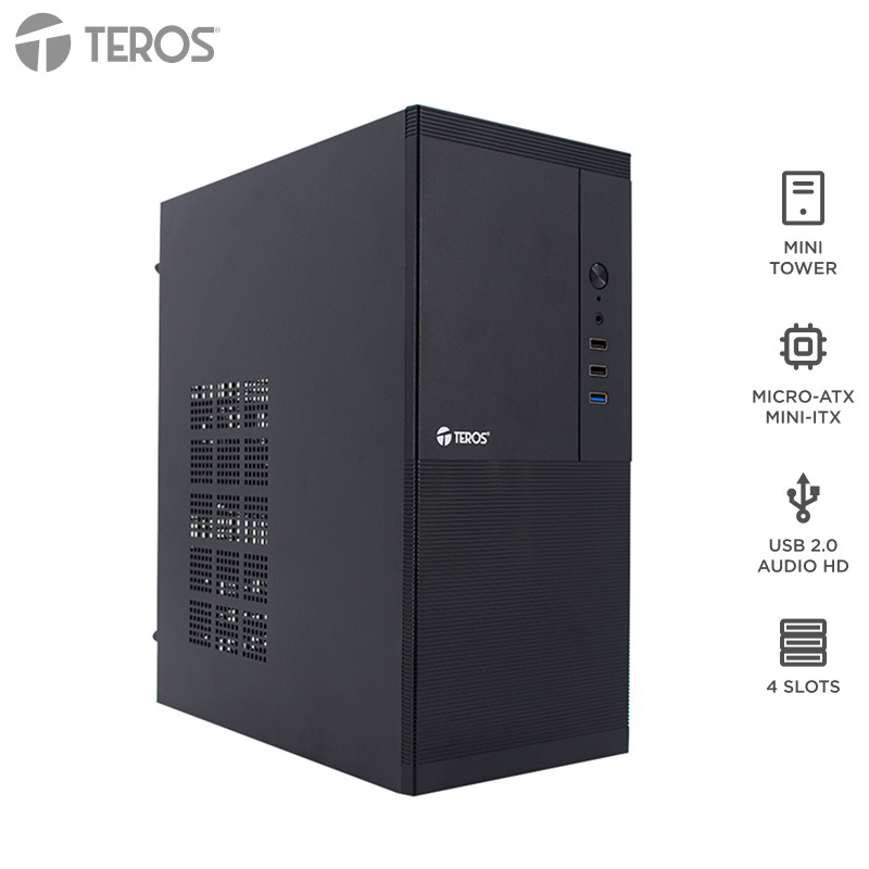 Teros CASE STD MICRO ATX 250W TE1033 - Teros con Garantía Oficial Perú