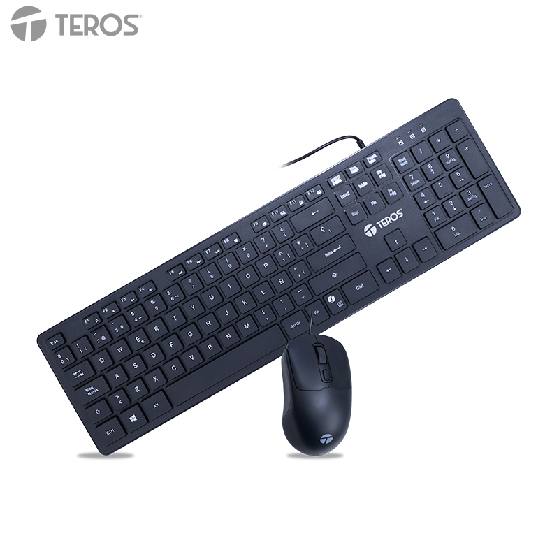 Combo Teclado y Mouse Teros COPILOT Negro