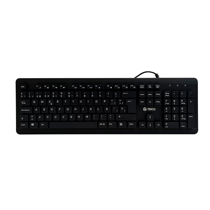 Teclado Teros Teros LAVABLE, SELLADO, IPX7