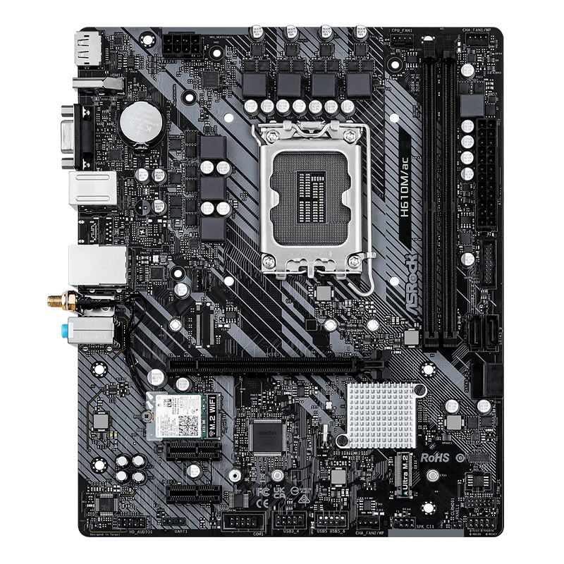 Placa Madre ASRock H610M/AC WF DDR4 - ASRock con Garantía Oficial Perú