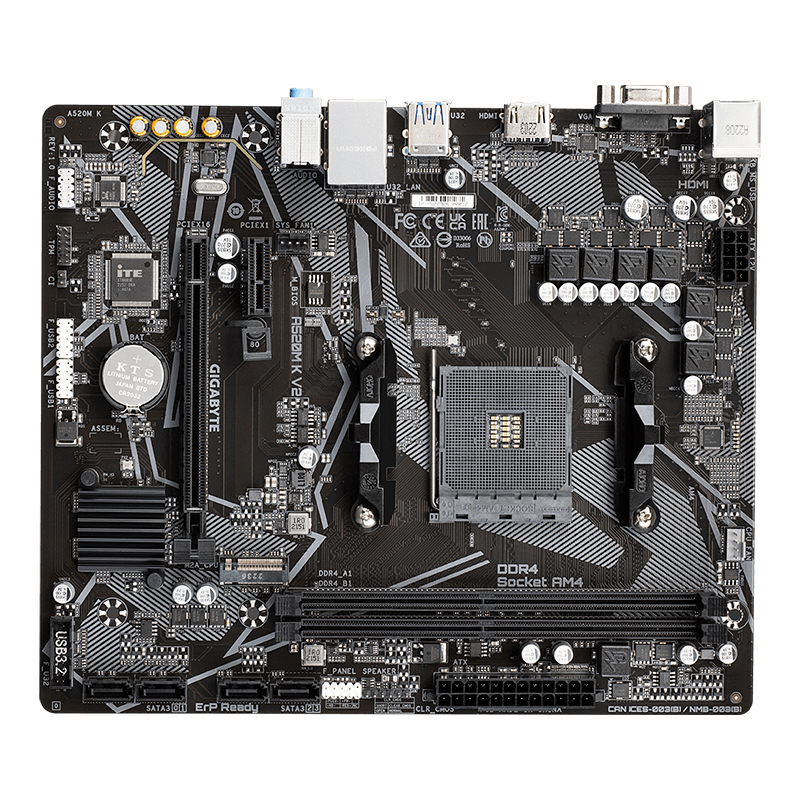 Placa Madre Gigabyte GB A520M K AM4 DDR4 - Gigabyte con Garantía Oficial Perú