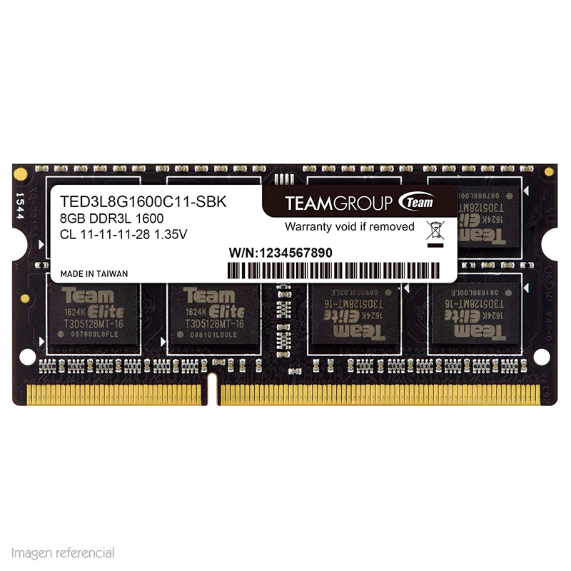 Memoria RAM TeamGroup RAM TeamGroup SODIMM TG 8GB 1600 1.35V
