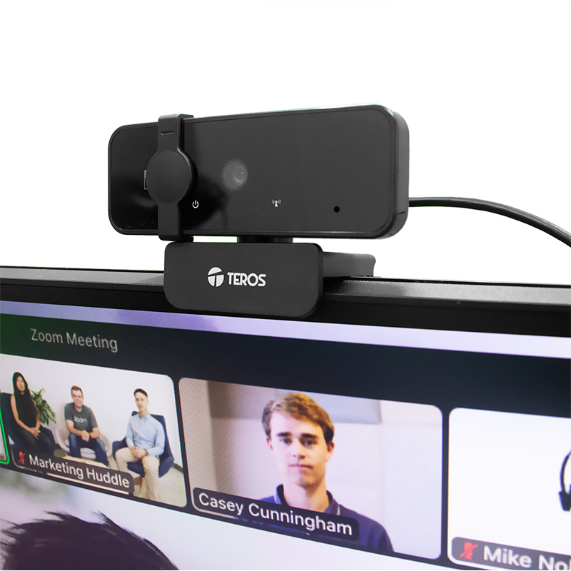 Teros Webcam Teros-9072, 2K, micrófono incorporado, USB 2.0 Trabaja con casi todas las aplicaciones de video-conferencias - Teros con Garantía Oficial Perú