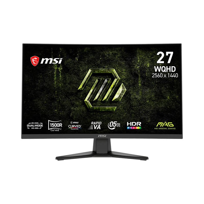 Monitor Curvo MSI MAG 275CQDF X24, 27" WQHD VA, 240Hz, HDMIx2, DP, Headphone-out - MSI con Garantía Oficial Perú