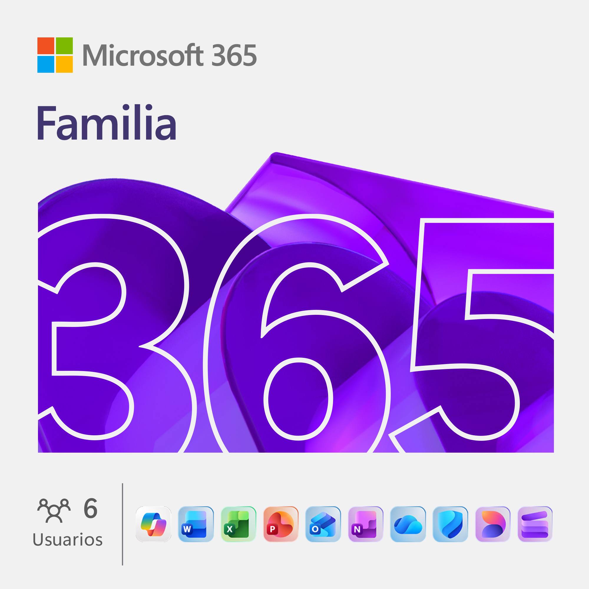 Licencia Microsoft 365 365 FAMILY LIC 1YEAR