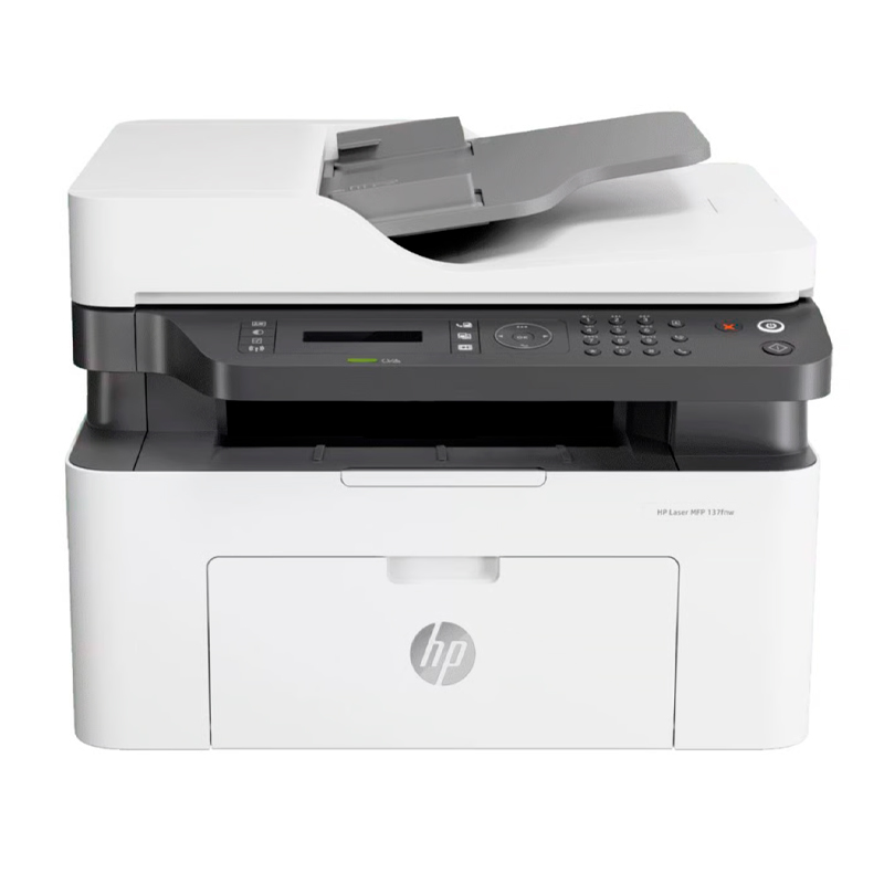 HP Impresora HP Láser MFP137FNW multifuncional monocromática, imprime, escanea, copia, Wi-Fi, USB