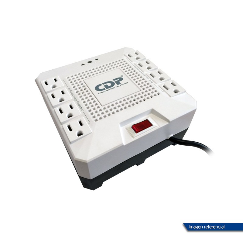 CDP Regulador de voltaje CDP RC-AVR pro 1808i, 1800VA, 1000W, 220V, 8 tomacorrientes - CDP con Garantía Oficial Perú