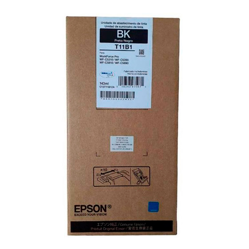 Epson Bolsa de tinta EPSON T11B120-AL Color Negro, 143 ml