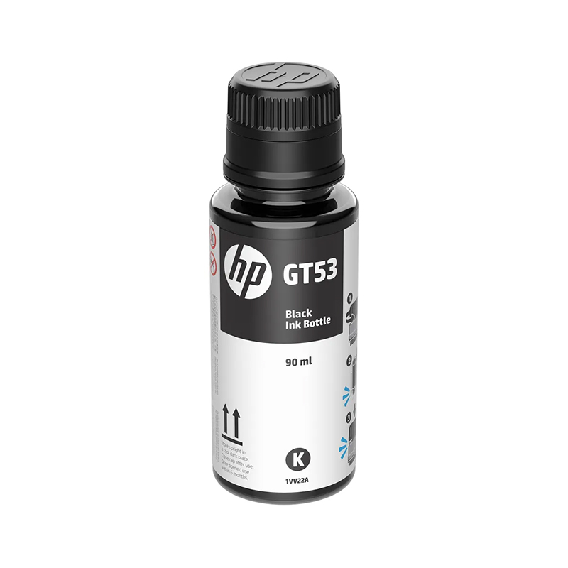 HP Botella de tinta original Negra HP GT53 (1VV22AL), 90ml - HP con Garantía Oficial Perú