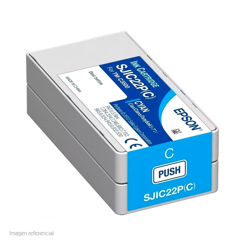 Epson Cartucho de Tinta EPSON color Cian para impresoras Epson TM-C3500