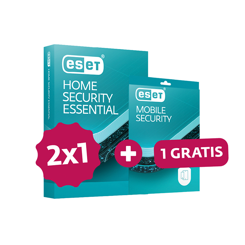 Antivirus ESET H ESSEN 1 PC (2X1) + 1 MG